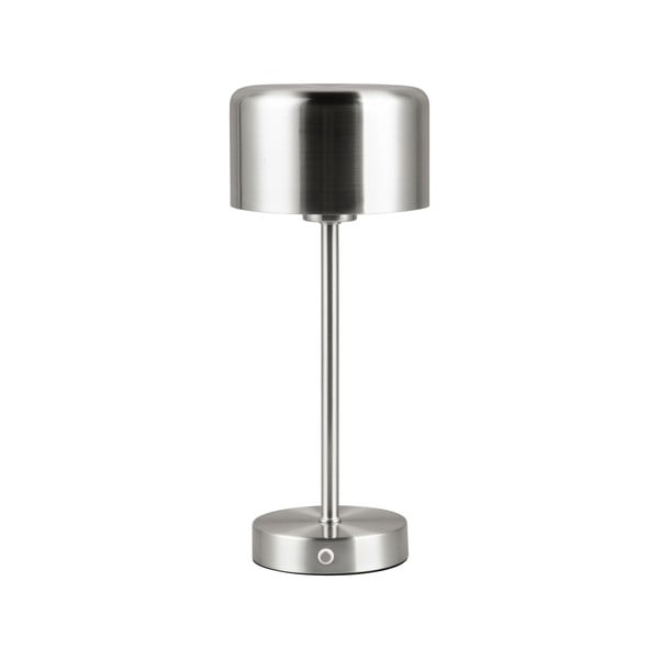 Ezüstszínű LED dimmelhető asztali lámpa (magasság 30 cm) Jeff – Trio