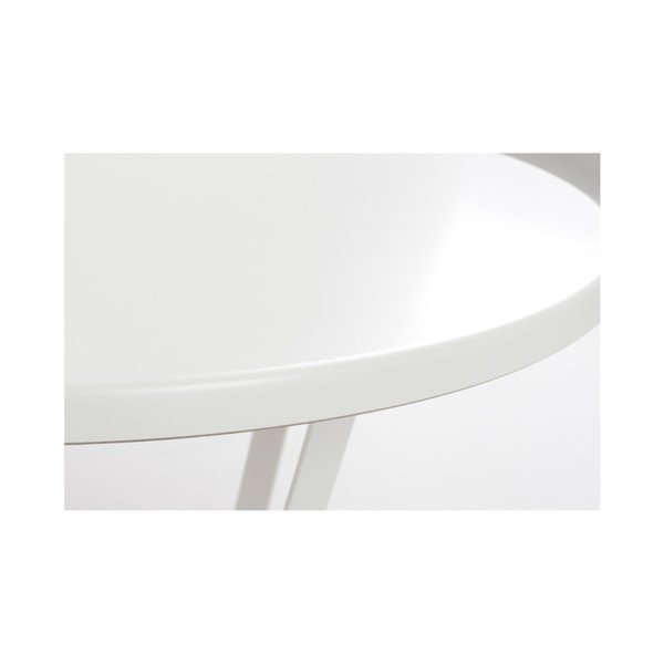 Mapple fehér dohányzóasztal, ⌀ 80 cm - Custom Form-image-1