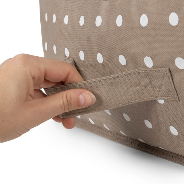 Dots kisméretű bézs ruhatároló doboz - Compactor-image-3
