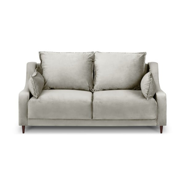 Freesia bézs bársony kanapé, 150 cm - Mazzini Sofas