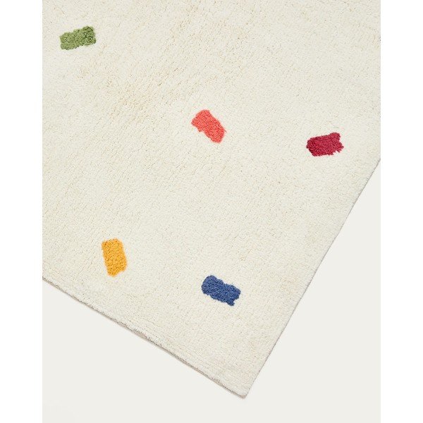 Krémszínű pamut gyerek szőnyeg 150x200 cm Epifania – Kave Home-image-2