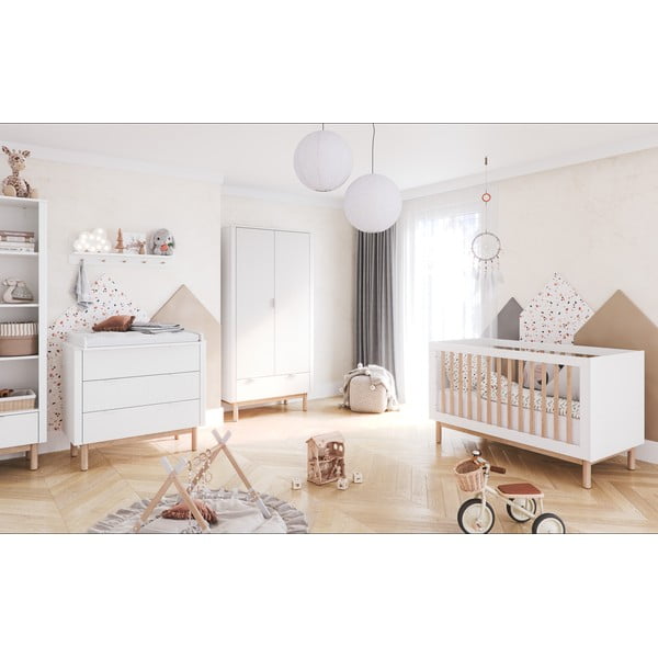 Fehér babaágy 60x120 cm Miloo – Pinio-image-1