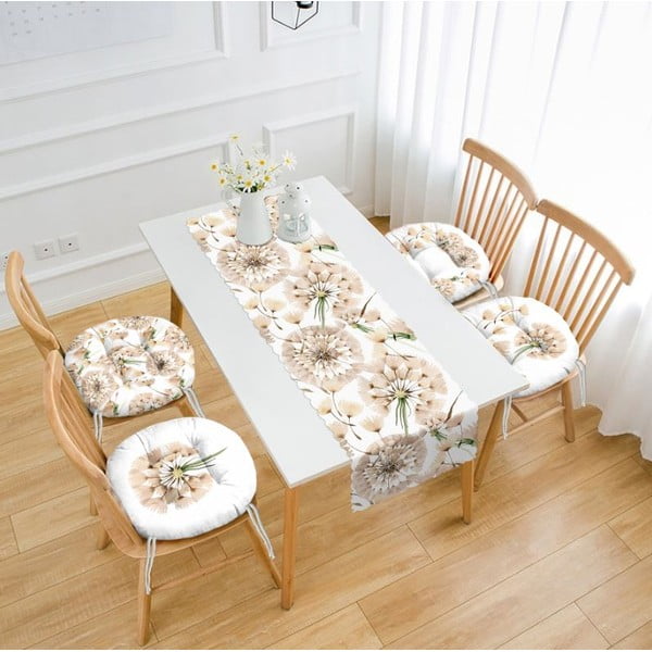 Asztali futó és székpárna szett 5 db-os – Mila Home-image-1