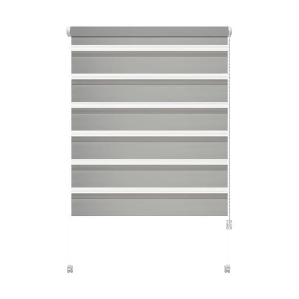 Szürke nappali-éjszakai roló 68x215 cm Zebra – Gardinia
