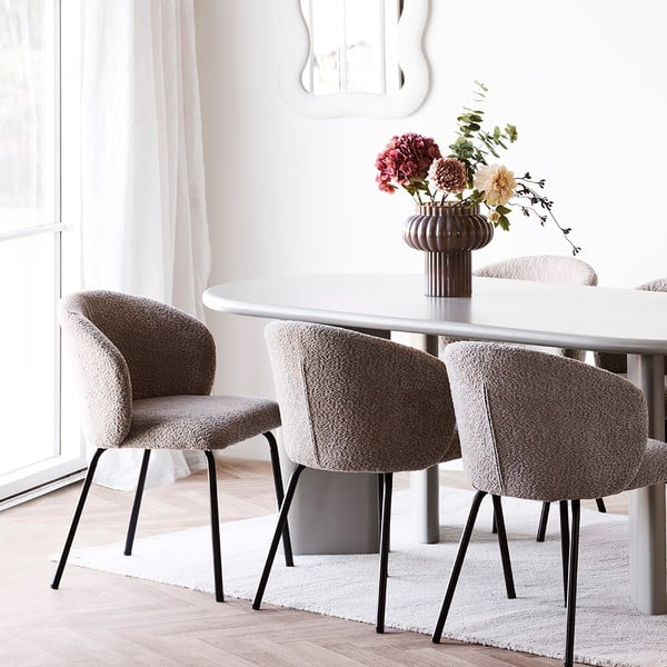 Barna üveg váza (magasság 27 cm) Celia – House Nordic-image-1