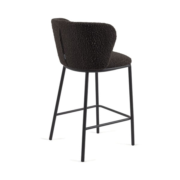 Fekete bárszék (ülésmagasság 65 cm) Ciselia – Kave Home-image-2