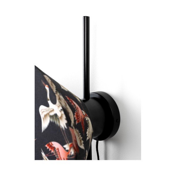 Fekete fali lámpa Jaylee – White Label-image-4