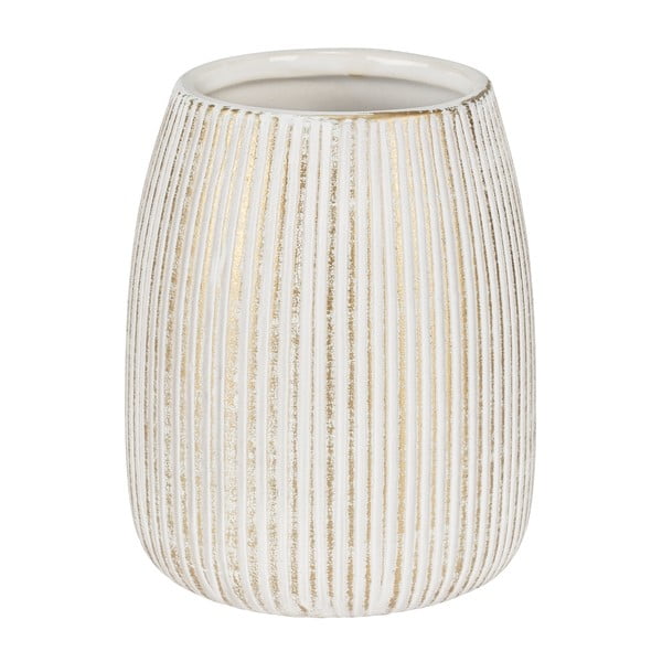 Fehér-aranyszínű kerámia fogkefetartó pohár Pascoli – Wenko