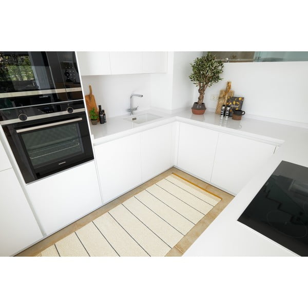 Okkersárga-krémszínű kültéri-beltéri szőnyeg 140x200 cm Belle Ochre – Pappelina-image-3