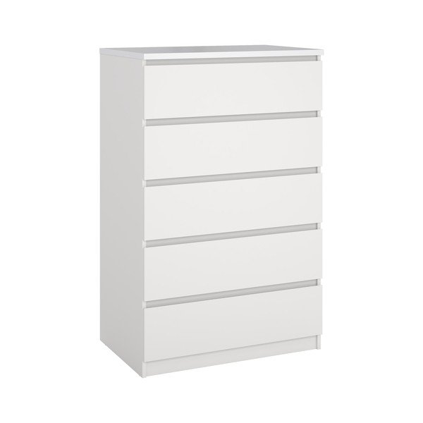 Fehér komód 77x121x50 cm Naia – Tvilum