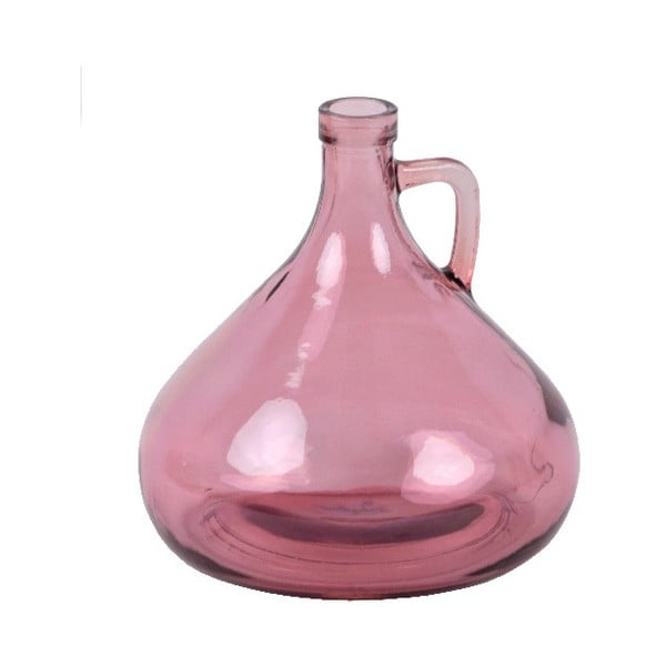 Cantaro rózsaszín újrahasznosított üveg váza, magasság 17,5 cm - Ego Dekor