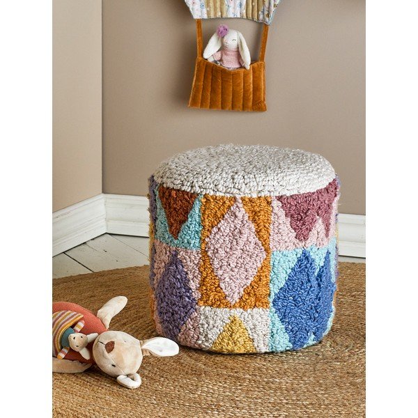 Buklé gyerek puff Miaki – Bloomingville Mini-image-1