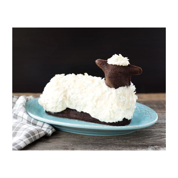 Bárány formájú, ezüst sütőforma, 700 ml - Nordic Ware-image-1