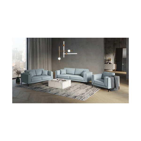 Attilio világoskék fotel - Milo Casa-image-4