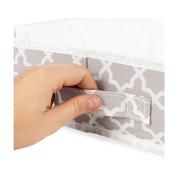 Bézs 16 rekeszes fiókrendszerező, 40 x 40 cm - Compactor-image-3