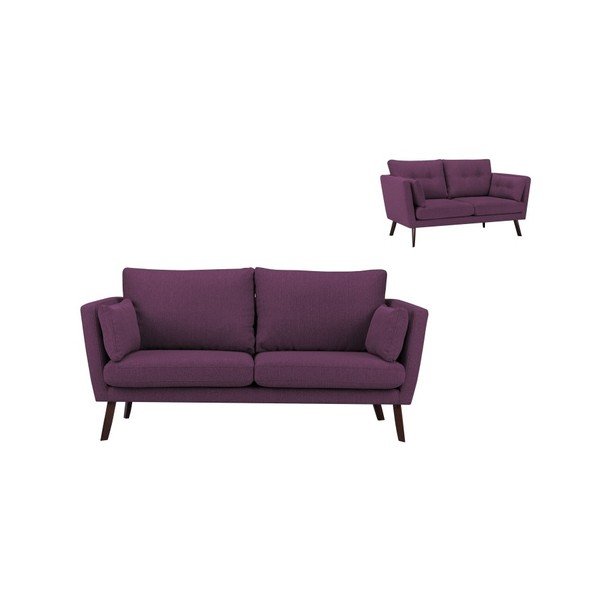 Elena lila háromszemélyes kanapé - Mazzini Sofas-image-1
