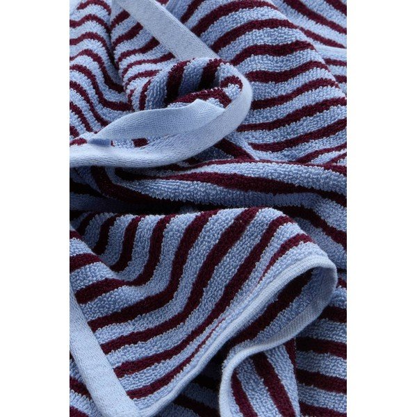 Borvörös-világoskék pamut törölköző szett 2 db-os 30x50 cm Dixie – Jotex-image-3