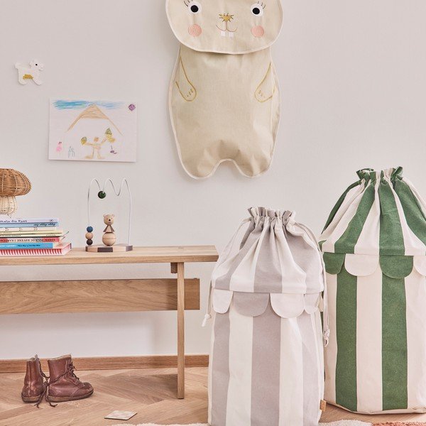 Krémszínű textil függő rendszerező 40x1x82 cm Darling Rabbit – OYOY Mini-image-1