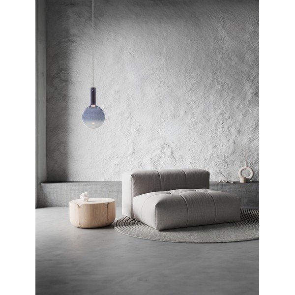 Kék üveg LED dimmelhető függőlámpa ø 25 cm Nostos – Nova Luce-image-1