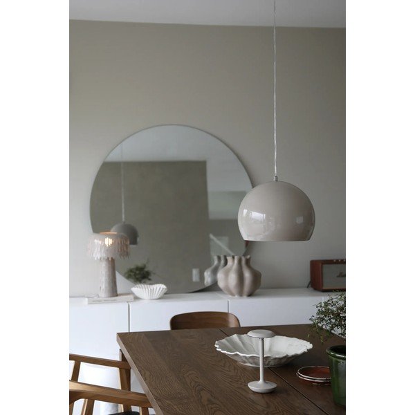 Szürkésbézs függőlámpa fém búrával ø 28 cm Pop – Markslöjd-image-1