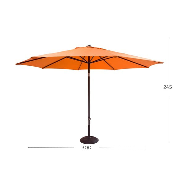 Solar narancssárga kerti napernyő, ø 300 cm - Hartman-image-1