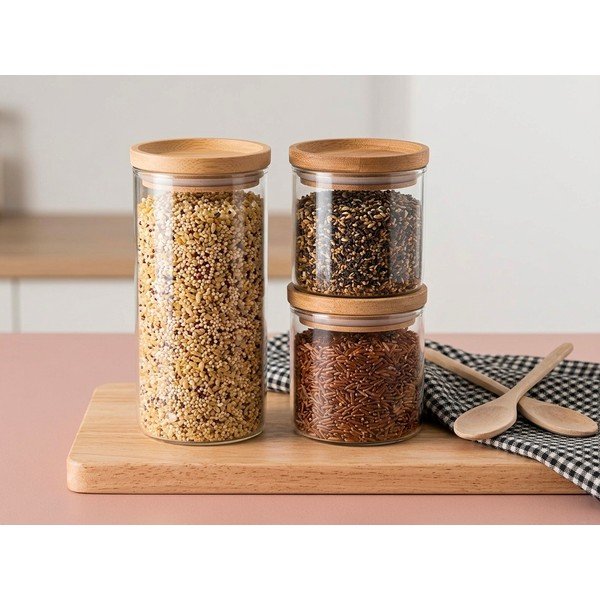 Üvegedény készlet 3 db-os Hermetic – Ego Dekor-image-1