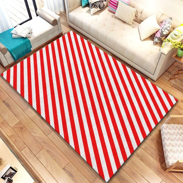 Digital Carpets Cassia piros szőnyeg, 100 x 140 cm - Homefesto