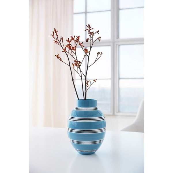 Nuovo kék kerámia váza, magasság 30 cm - Kähler Design-image-3