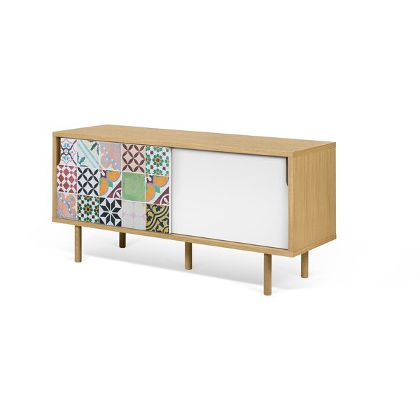 Dann Djibuthi kisméretű tölgyfa TV-állvány - TemaHome-image-2