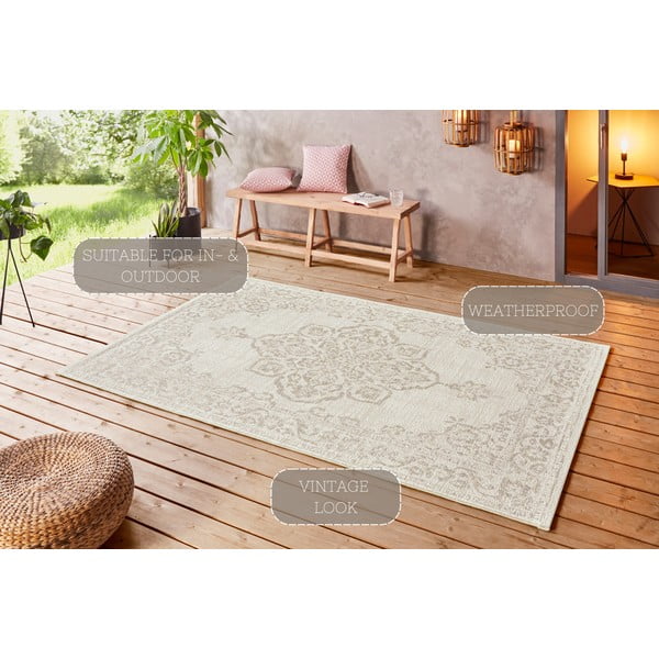 Tilos bézs kültéri szőnyeg, 200 x 290 cm - NORTHRUGS-image-4