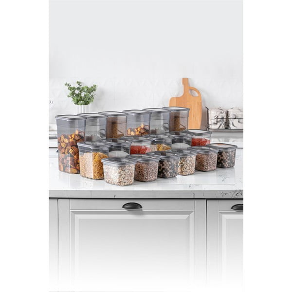 Élelmiszertartó doboz szett 18 db-os Fresco – Hermia-image-1