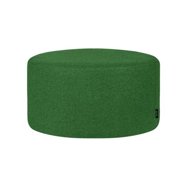 Zöld gyapjú puff Folk – noo.ma