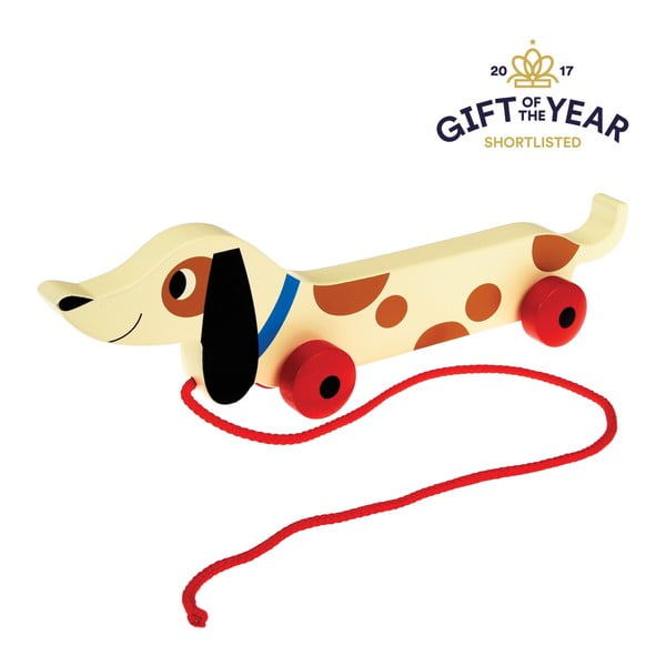 Charlie The Sausage Dog húzható fajáték, hossz 31,5 cm - Rex London-image-2