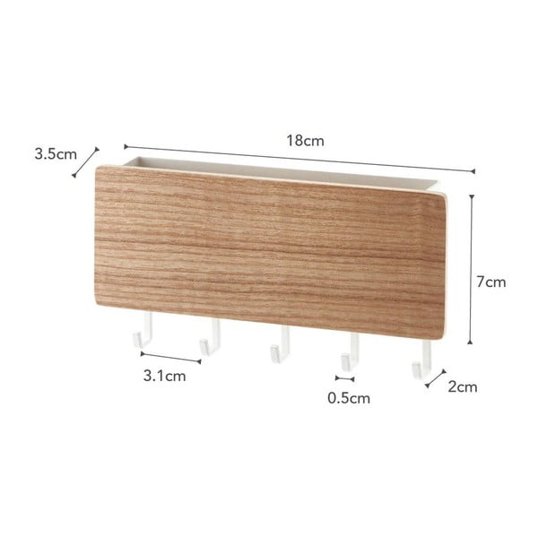 Rin fehér fali kulcstartó- YAMAZAKI-image-3