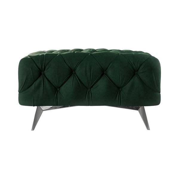 Sötétzöld bársony lábtartó Chelsea – Ropez-image-2