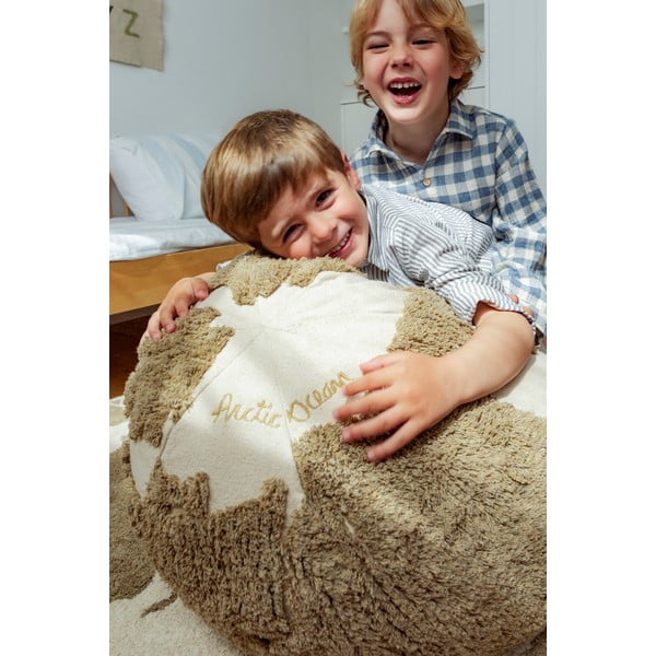 Zöld-krémszínű gyerek babzsákfotel World Map – Lorena Canals-image-4