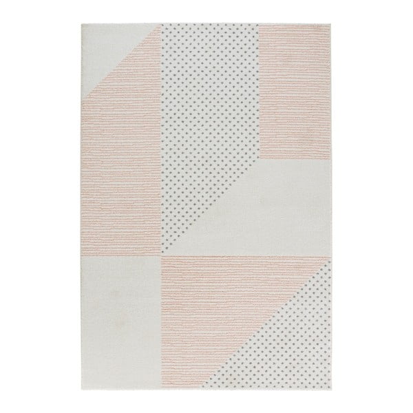 Madison krémszín-rózsaszín szőnyeg, 80 x 150 cm - Mint Rugs