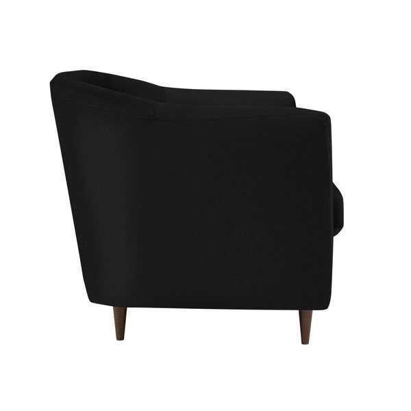 Glam fekete bársonyfotel - Kooko Home-image-1