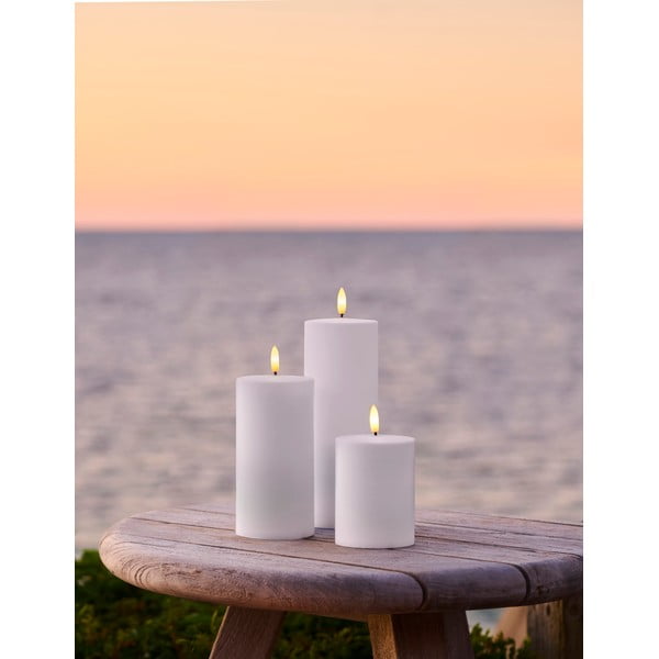Kültéri LED gyertya szett 3 db-os (magasság 20 cm) Sille – Sirius-image-1