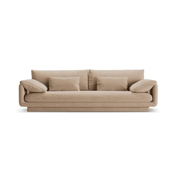 Bézs buklé kanapé 250 cm Torino – Micadoni Home