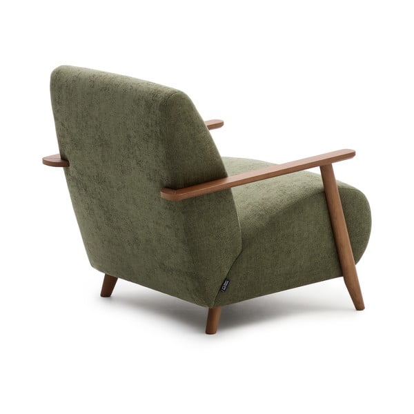 Zöld zsenília fotel Meghan – Kave Home-image-3