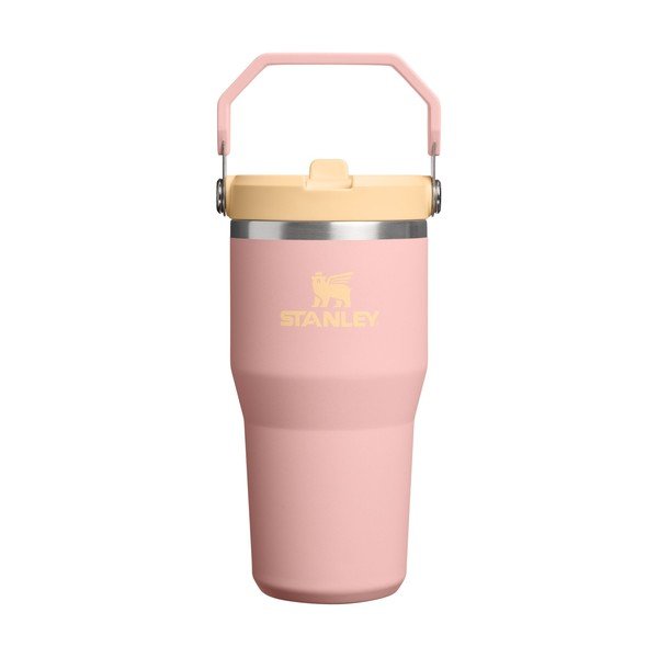 Barackszínű rozsdamentes acél termosz 600 ml IceFlow™ Flip Straw 2.0 Tumbler Peach Rose – Stanley