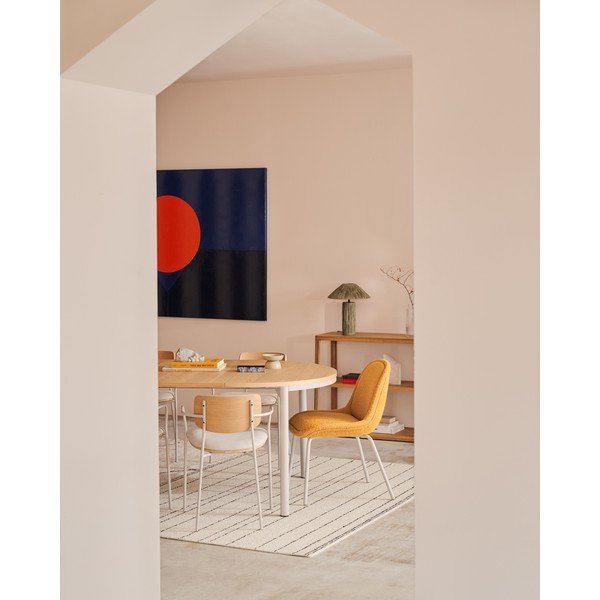 Mustársárga étkezőszék szett 4 db-os Aimin – Kave Home-image-4