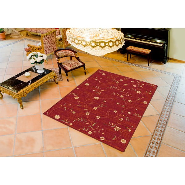 Madras piros szőnyeg, 80 x 150 cm - Universal