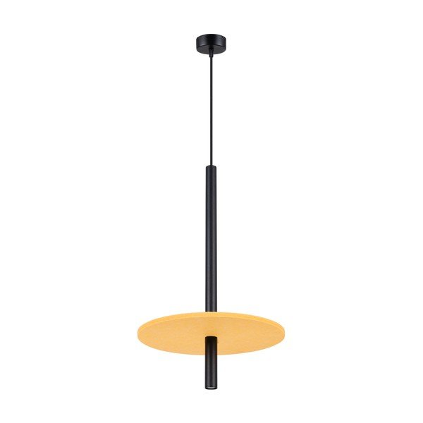 Sárga-bézs fém függőlámpa ø 30 cm Rilu – Sollux