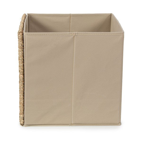 Natúr színű tengerifű tárolódoboz 30x30x30 cm – Compactor-image-2