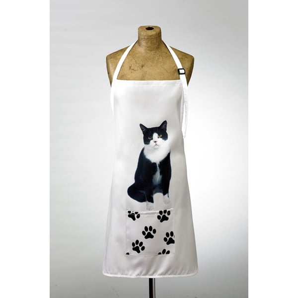 Fekete-fehér cica konyhai kötény - Adorable Cushions