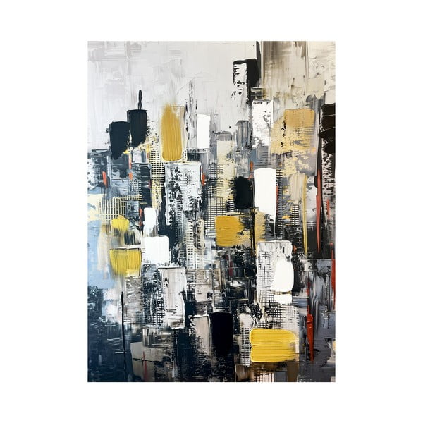 Kép kézzel festett részletekkel 70x100 cm Cityscape – Styler