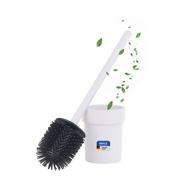 Fehér öntapadós műanyag Turbo-Loc WC-kefe Lizan – Wenko-image-2