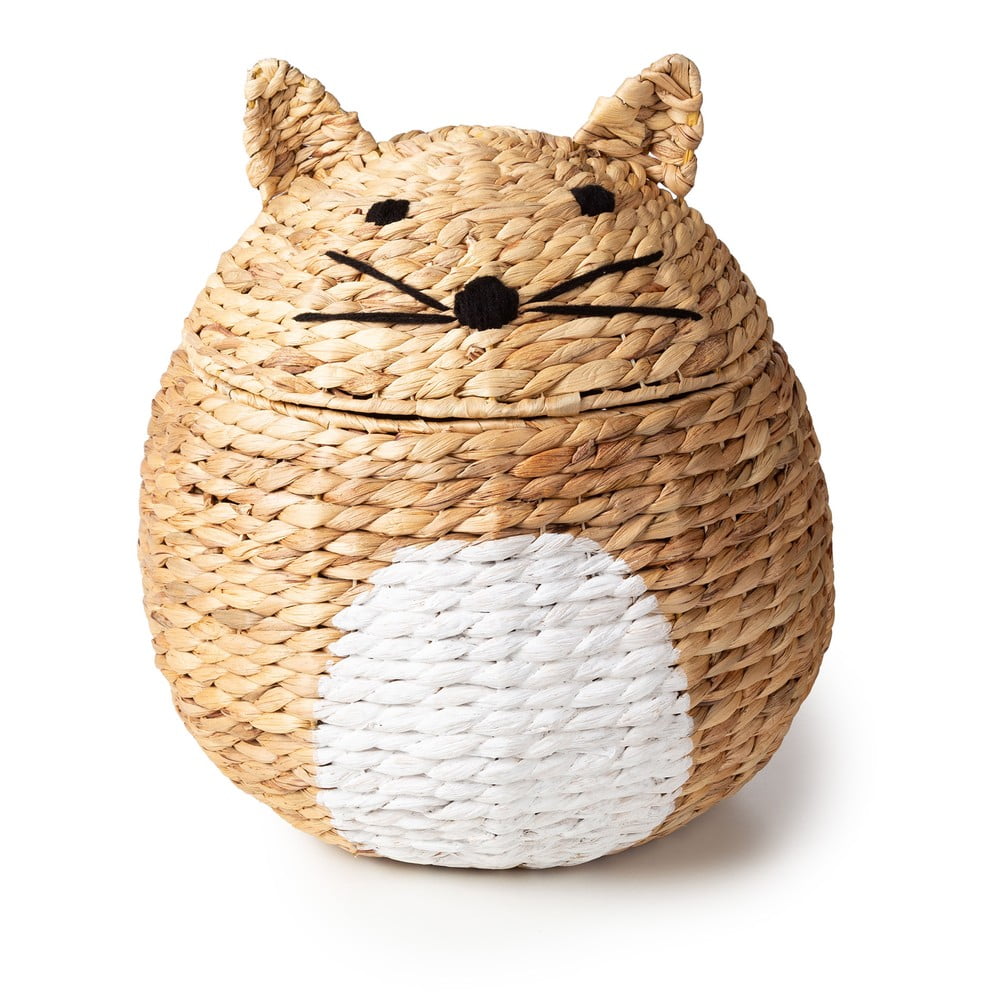 Natúr színű vízijácint játéktároló kosár ø 40x43 cm Cat – Compactor